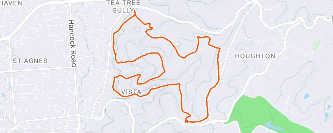 Map of the activity, TRSA V5 Ansteys Short