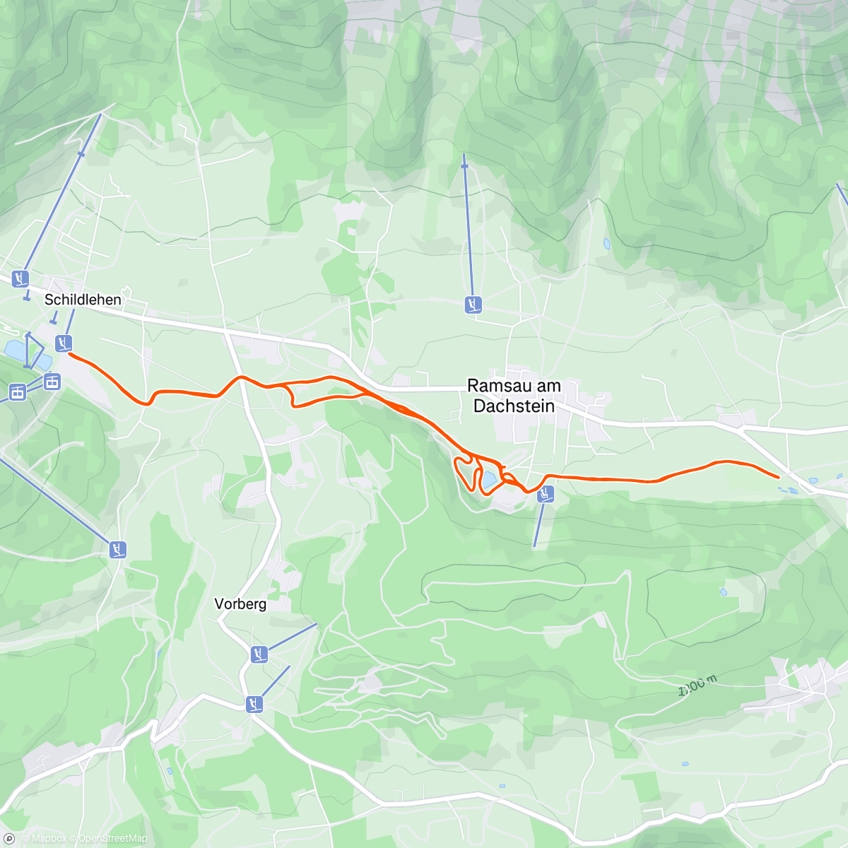 Map of the activity, Last but not least Ramsau 😀