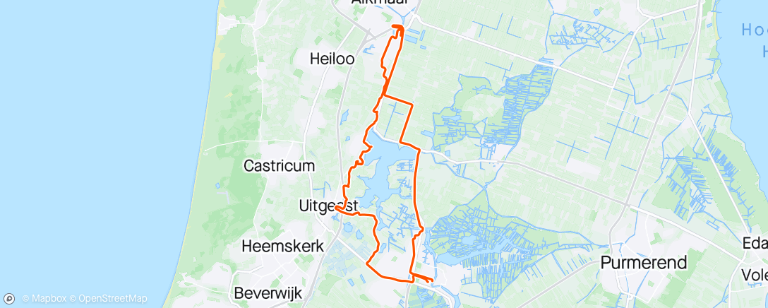 Map of the activity, Rondje Alkmaardermeer
