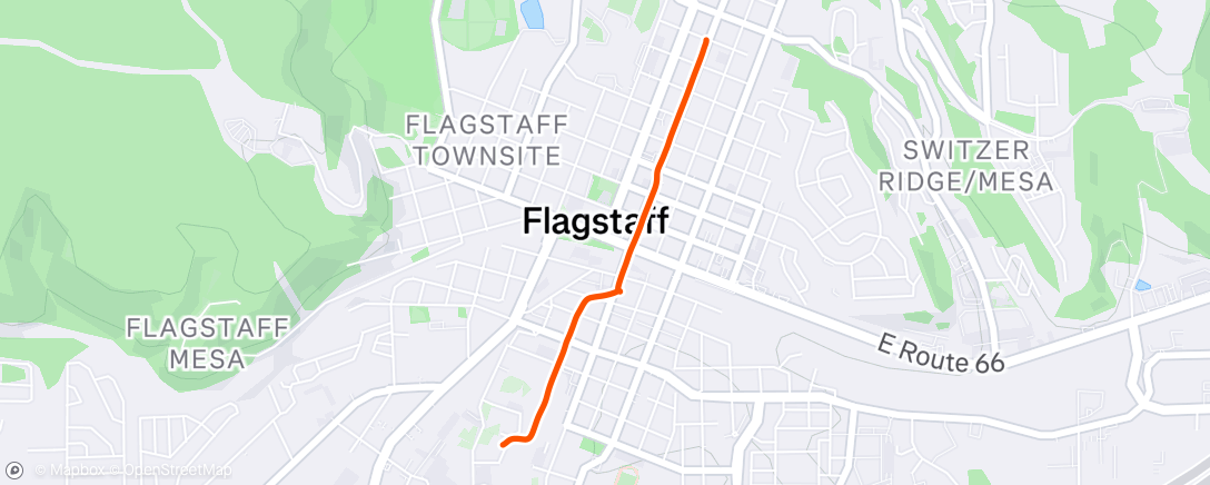 Map of the activity, Walk to work