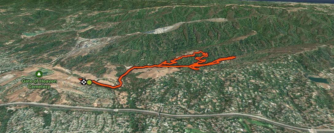 Map of the activity, Hilly 10k w/ Leadbetter