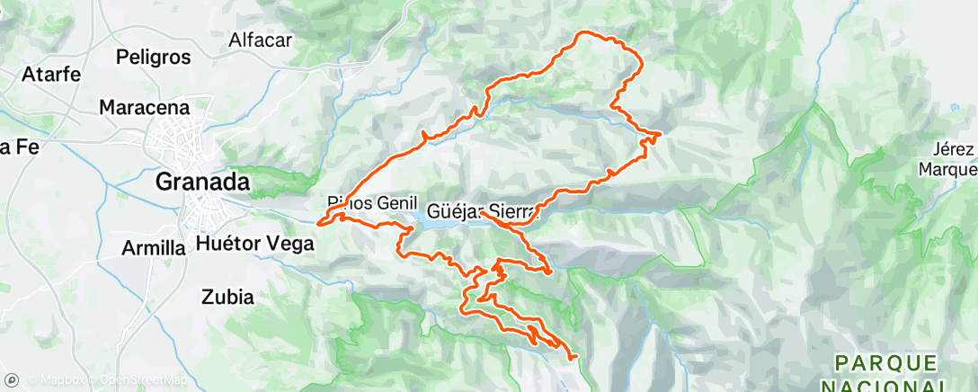Map of the activity, Morning Ride