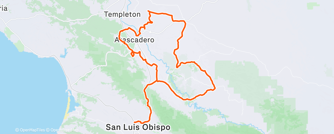 Map of the activity, SLO cruisin’