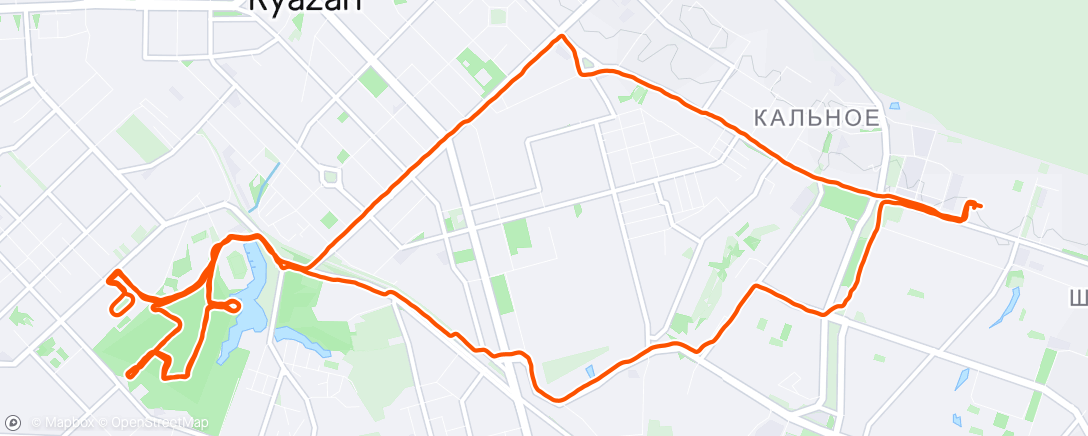 Map of the activity, Утро с Level Running Team