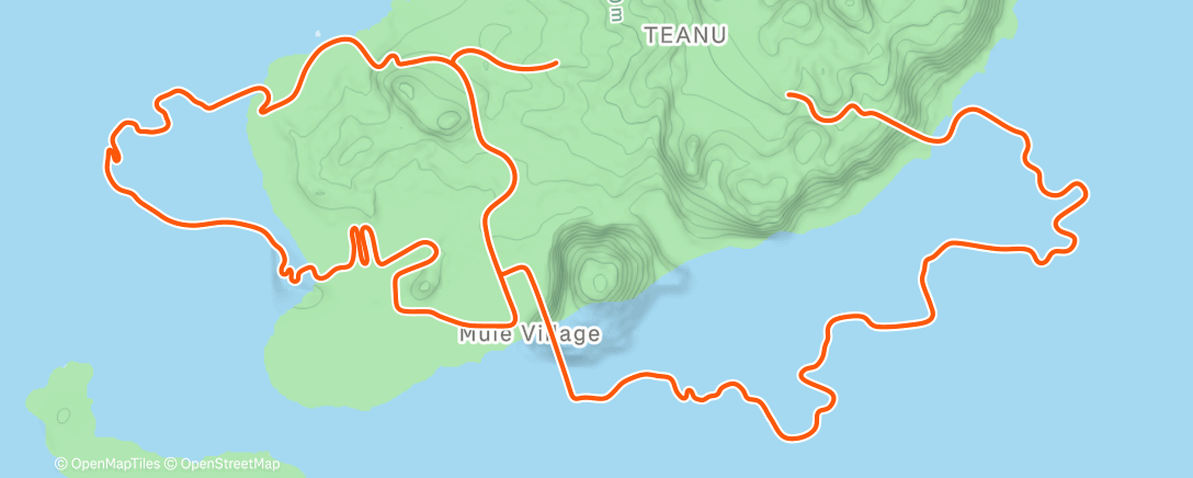 Map of the activity, Zwift - Nouvel entraînement on Big Flat 8 in Watopia