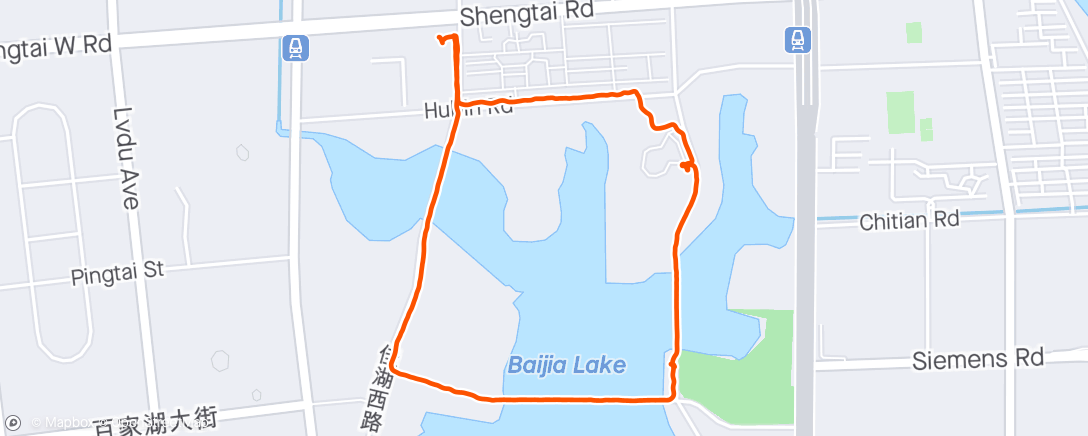 Map of the activity, 晨间行走
