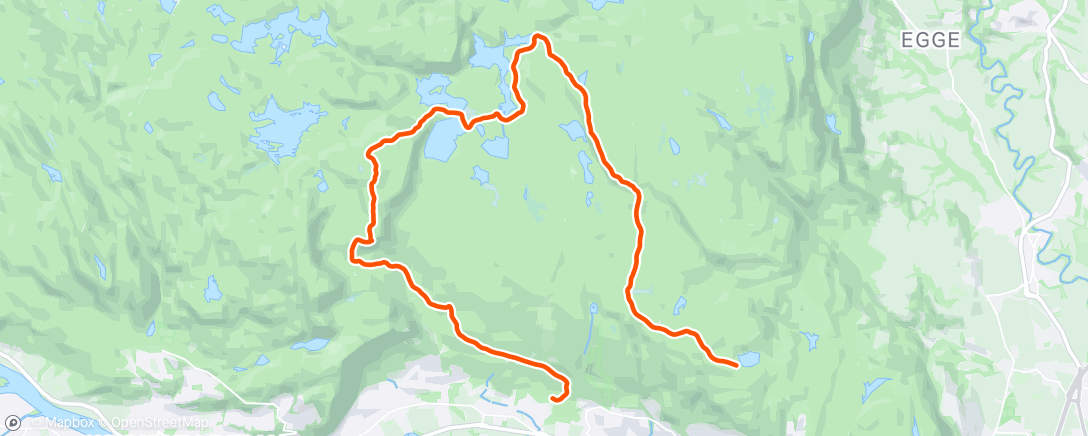 Map of the activity, Langtur på sti i Marka ☀️👌