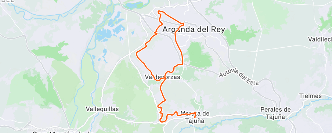 Карта физической активности (Bicicleta de montaña matutina)