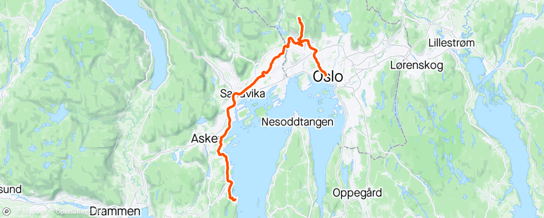 Map of the activity, Mentaltrening i Tryvann🥵🤯
