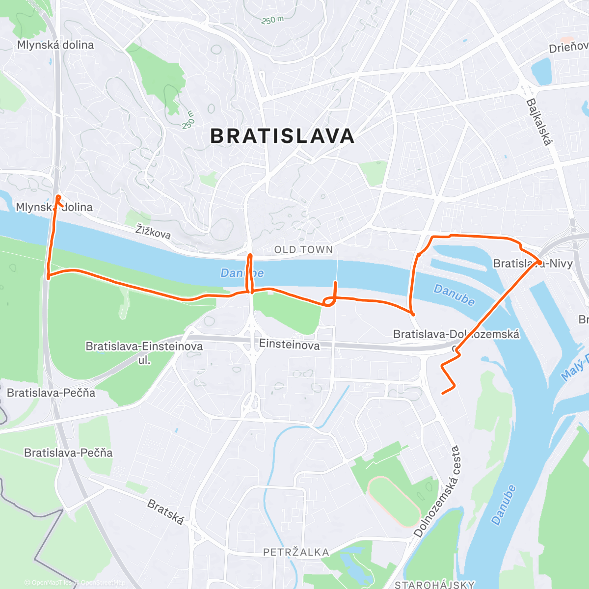 Mapa de la actividad (Morning Run)