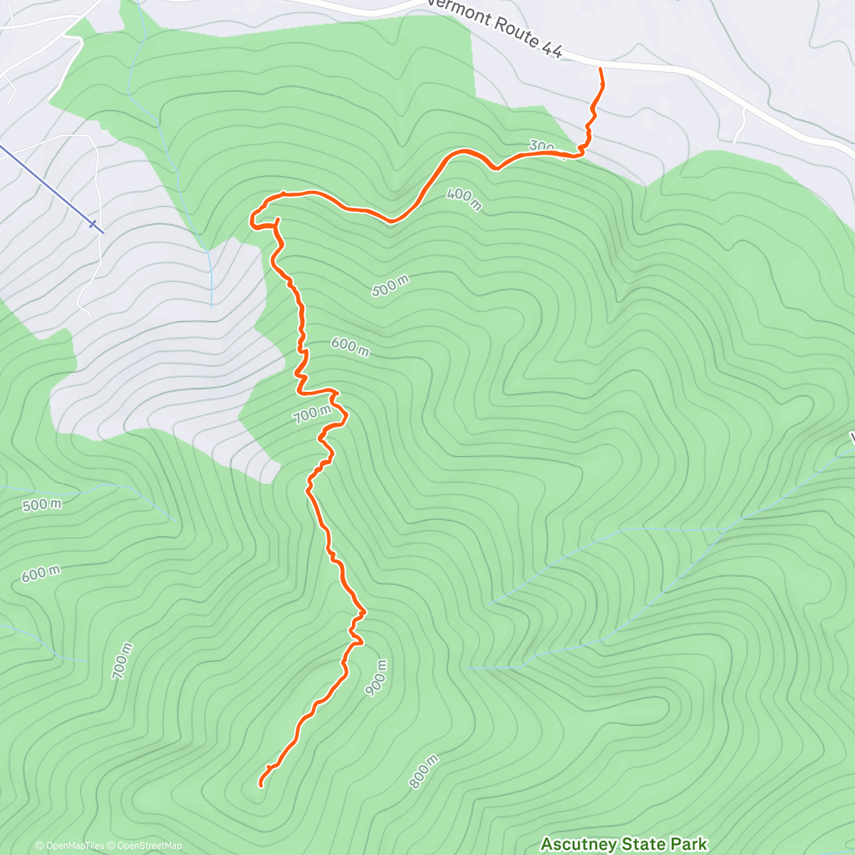 Map of the activity, Ascutney!