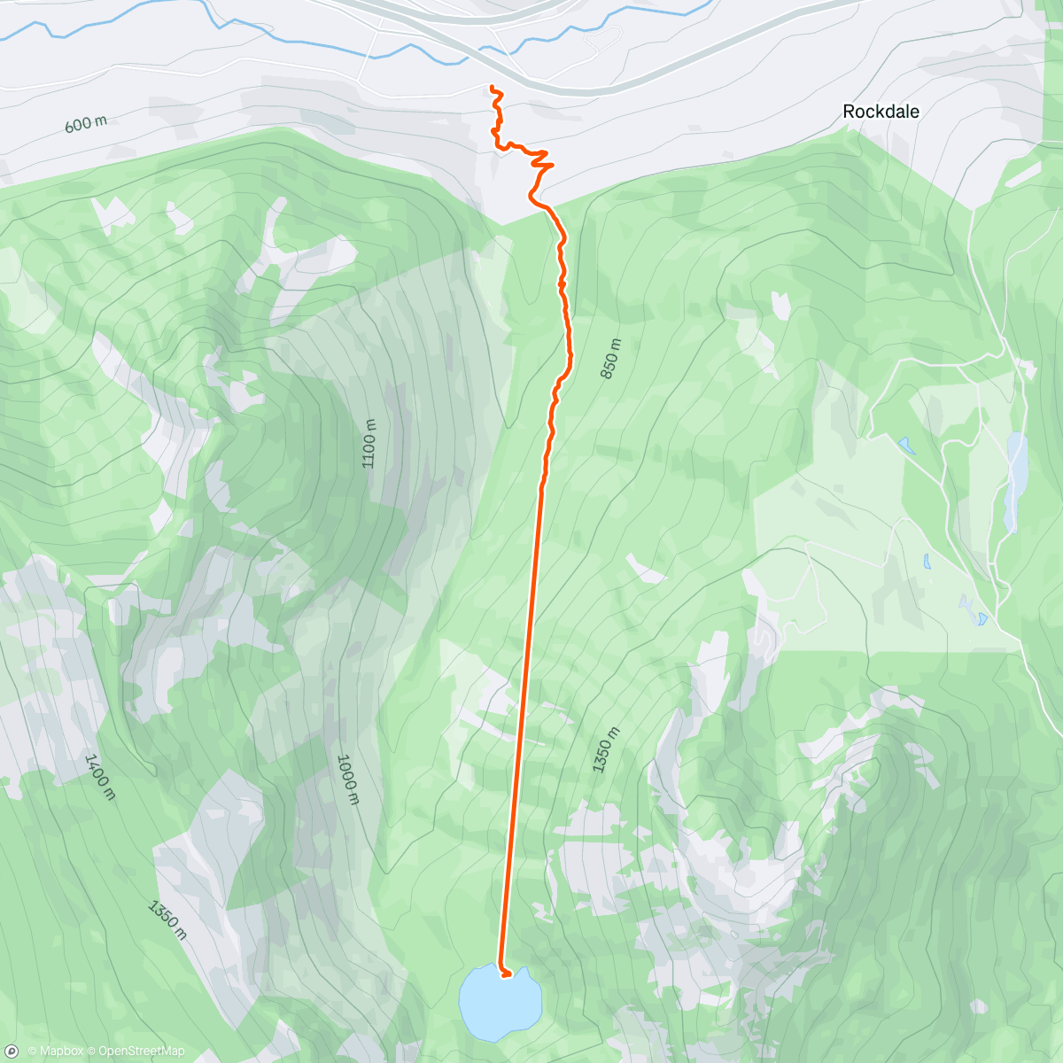 Map of the activity, Afternoon Hike