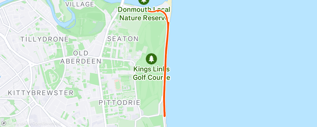 Map of the activity, Morning Walk