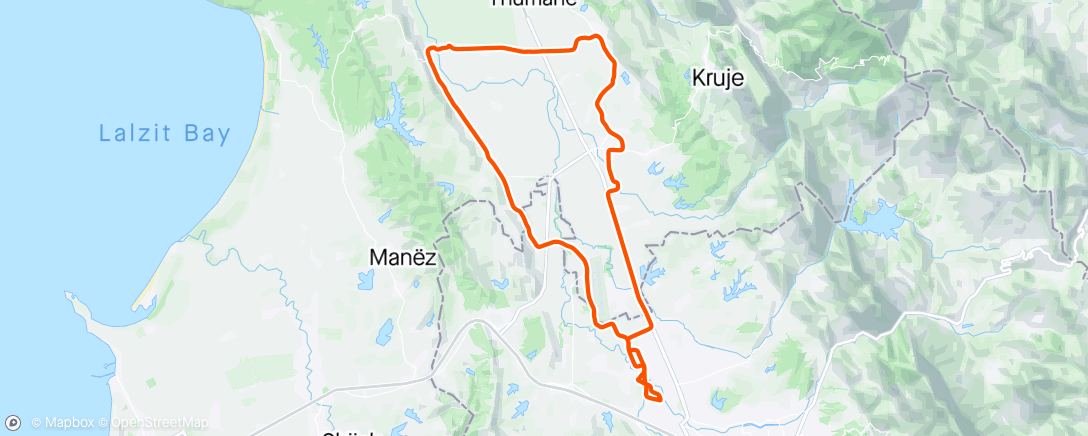 Map of the activity, Borizana