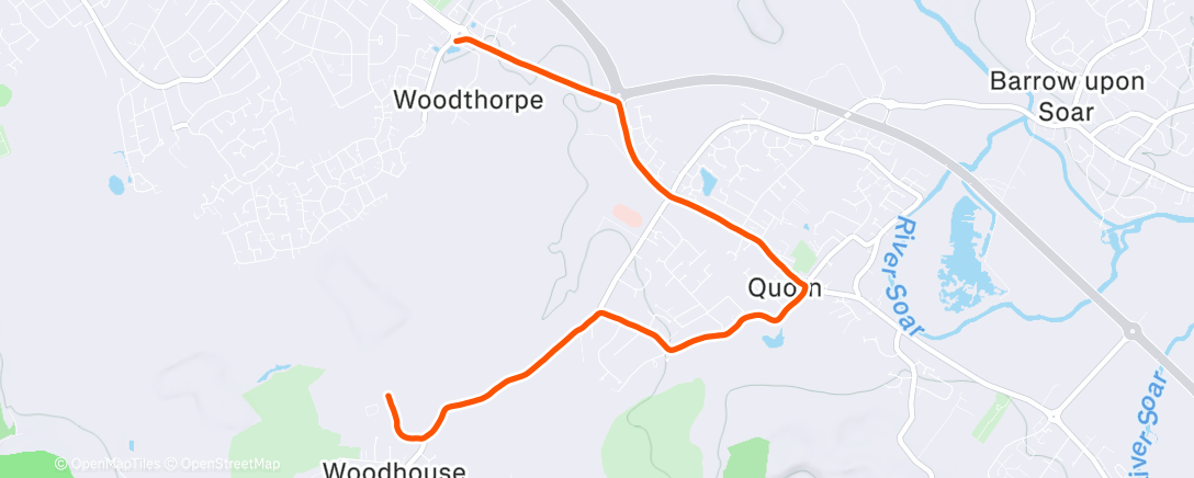 Map of the activity, Chill morning slept 9.5 hours wild. Run. Chill for the rest of the day 😁