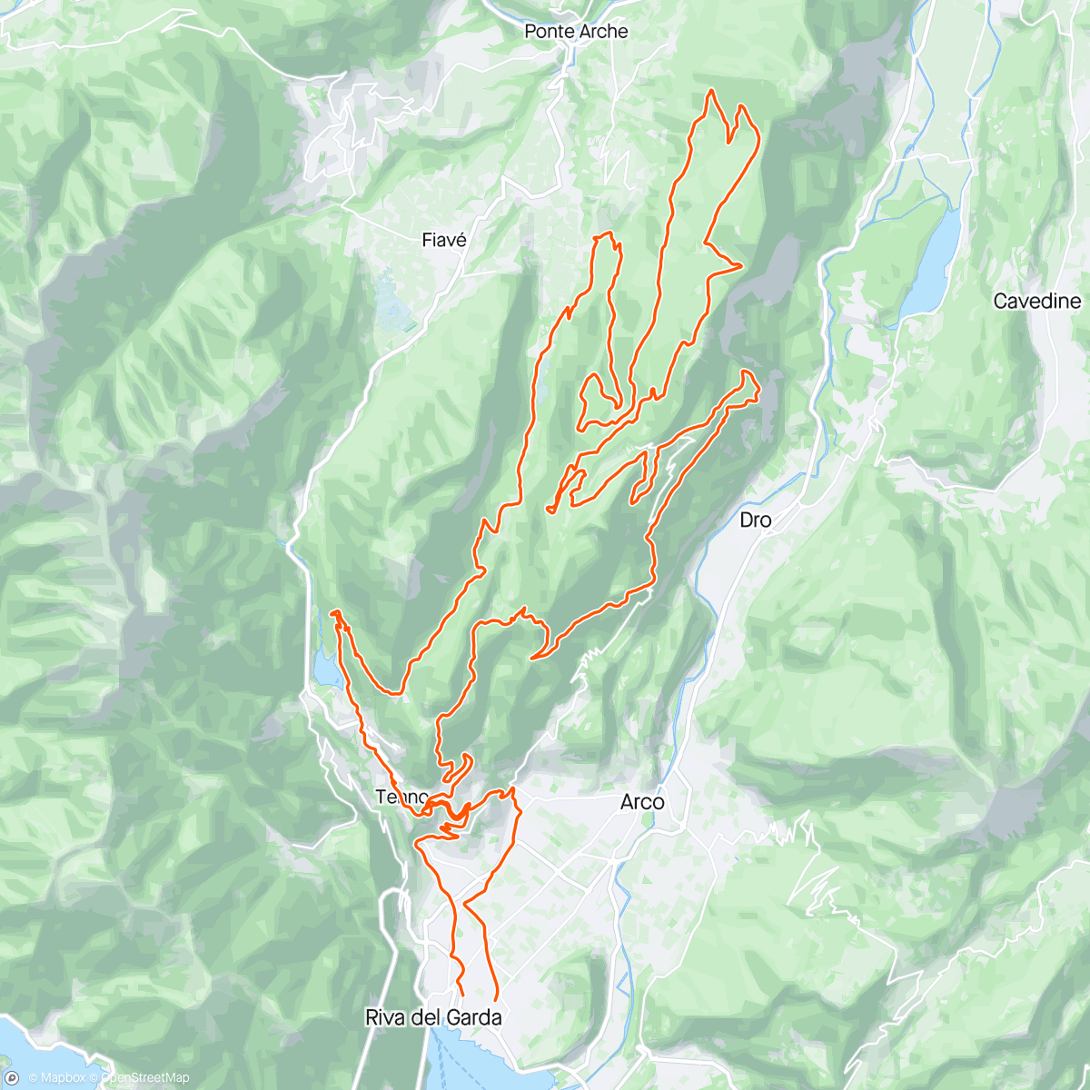 Map of the activity, Riva del Garda Marathon