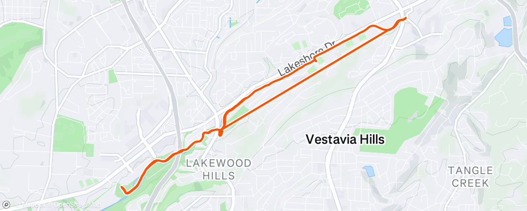 Map of the activity, Morning Run