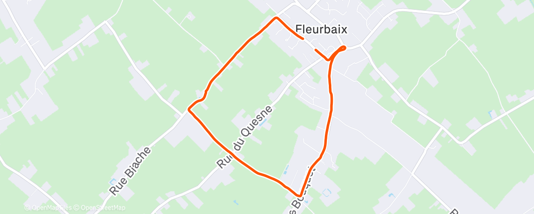 Карта физической активности (Course à pied le matin)