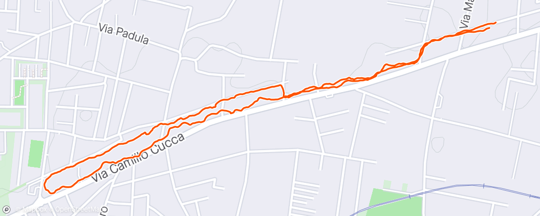 Mapa da atividade, Camminata pomeridiana