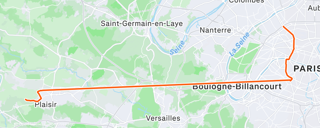 Карта физической активности (Vélotaf polaire 🥶)