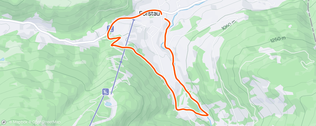 Map of the activity, Nachmittagstraining