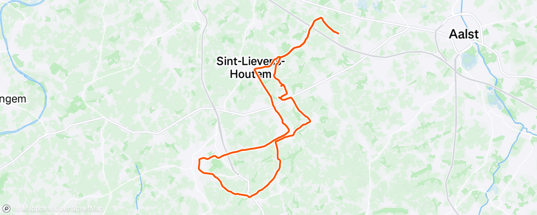 Map of the activity, Morning Ride