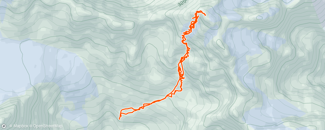 Map of the activity, Les Agneaux glacier en S