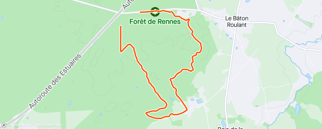 Map of the activity, 8 km APIRUNTOUR - avec Lisenn 😍 (super Défi #2)