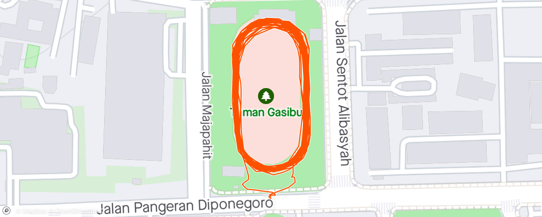 Mapa de la actividad, Gasibu 10K-Run