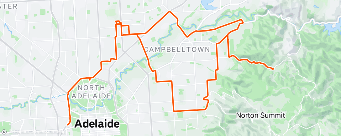 Map of the activity, Morning Ride