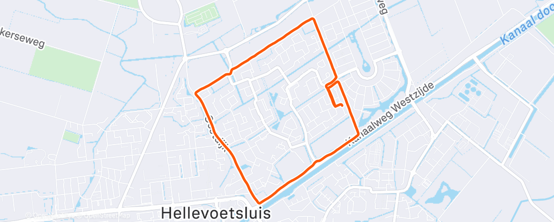 Map of the activity, Lunch Run