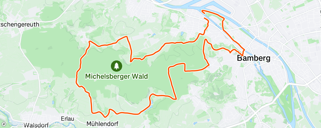 Map of the activity, Halbmarathon #9/2025