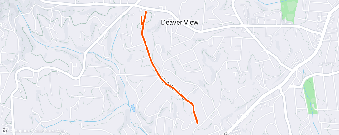 Map of the activity, Afternoon Walk