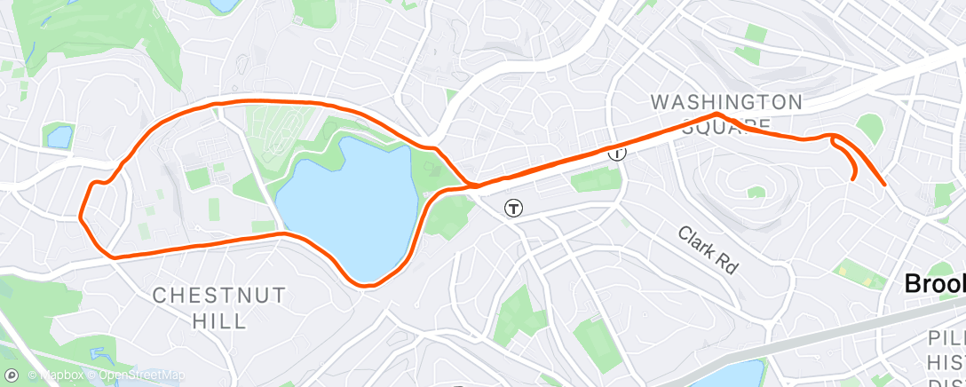 Map of the activity, Lunch Run