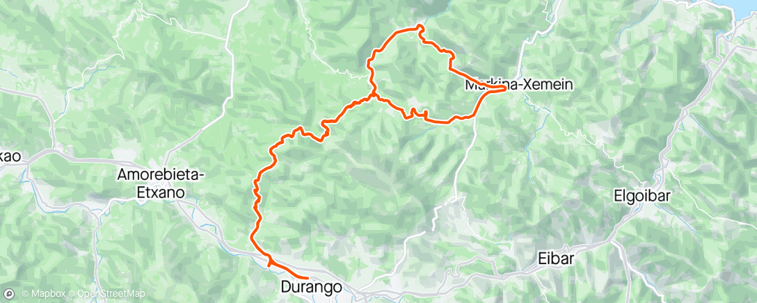 Map of the activity, Montecalvo-Balcón-Gontzagaragane-Lekoitzgane-Balcon