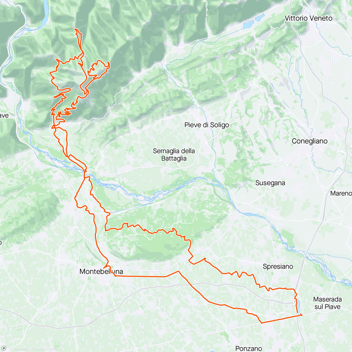 Map of the activity, Parte della Hippo bike trail...non è sempre domenica🤷‍♂️