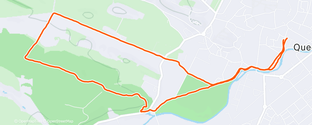 Map of the activity, Lauf am Nachmittag