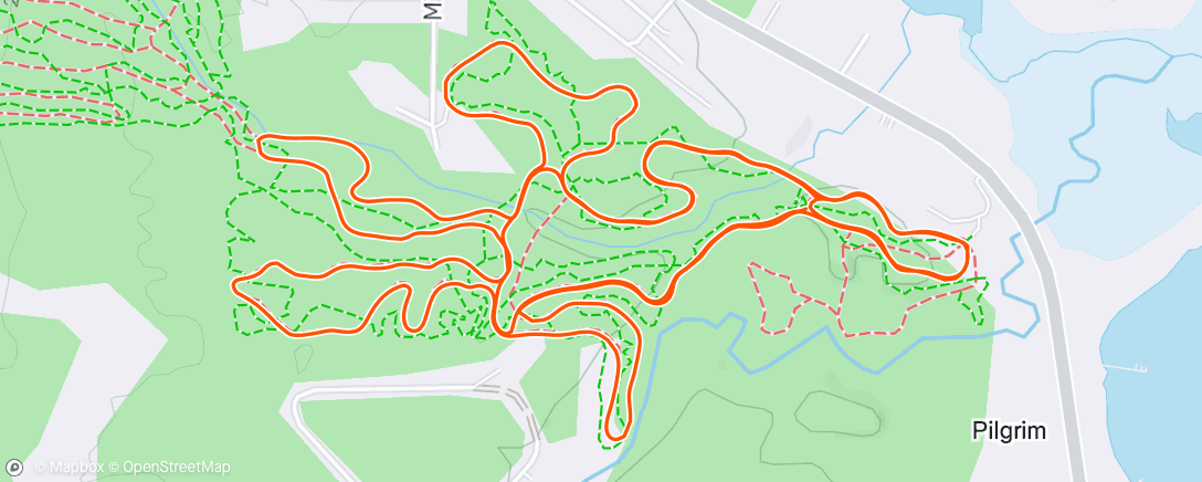 Map of the activity, Afternoon Nordic Ski