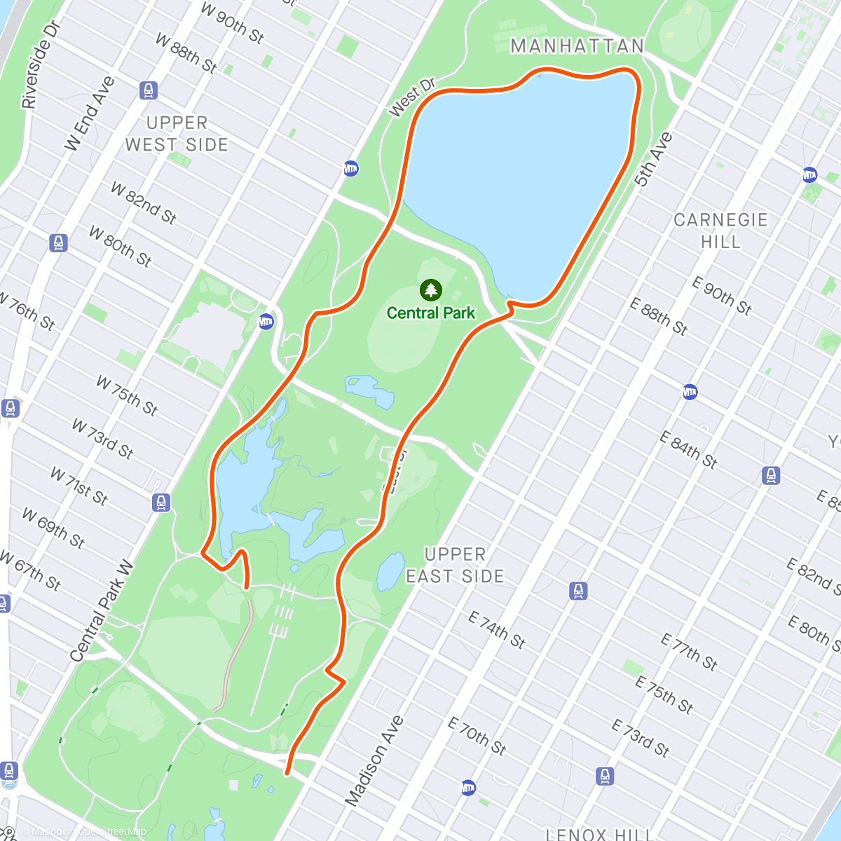 Map of the activity, Central Park with hundreds of others ❤️