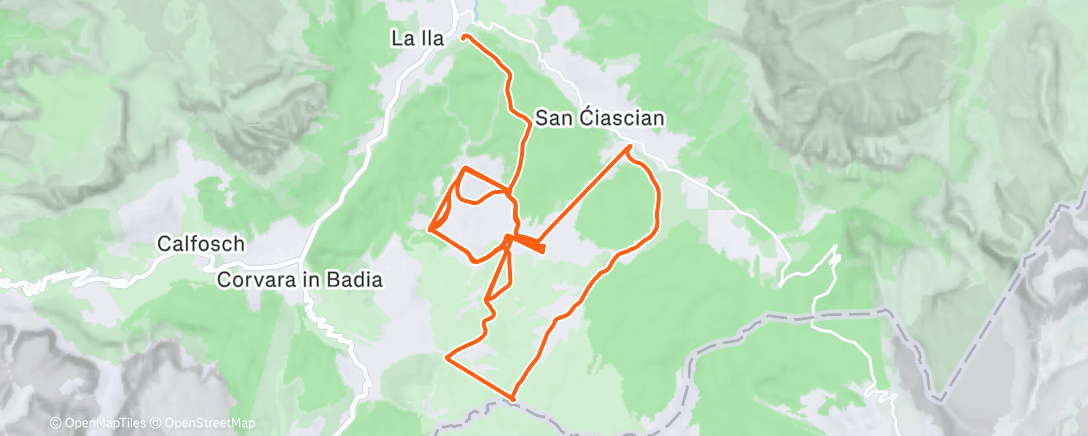 Map of the activity, Morning Alpine Ski