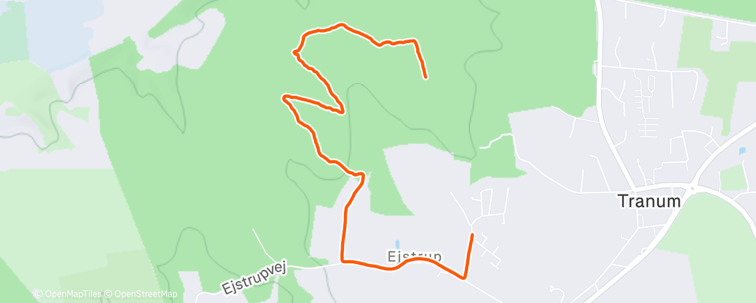 Map of the activity, Afternoon Walk