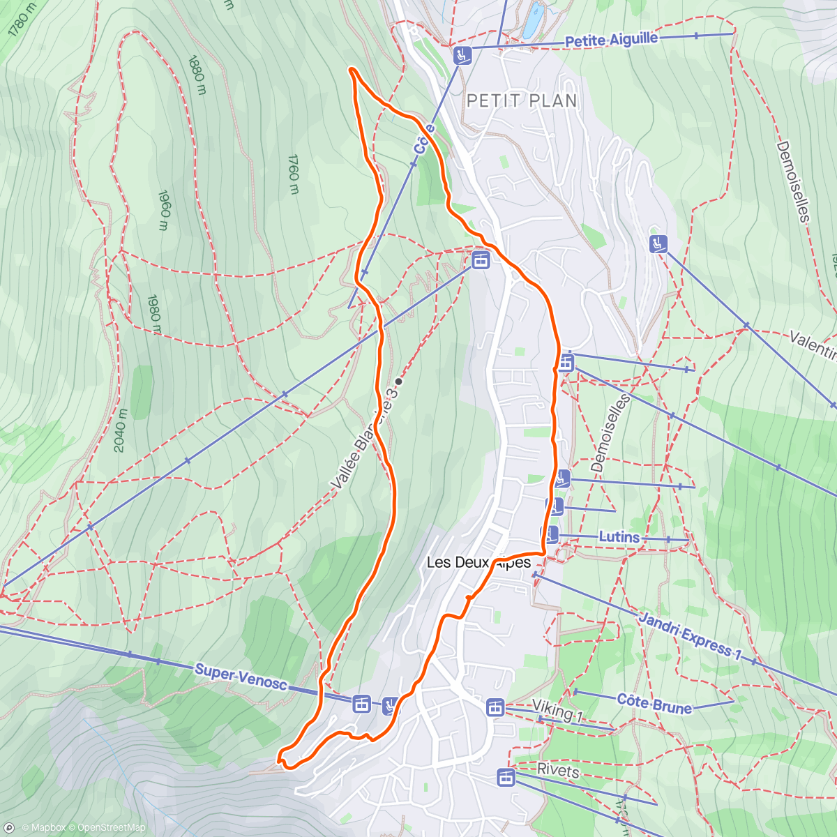 Map of the activity, La Boucle des Sagnes n°4 ➿