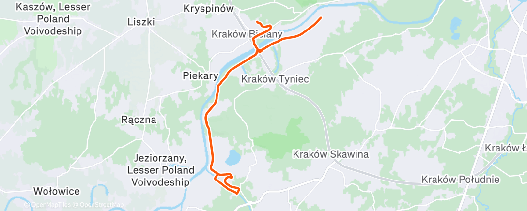 Mappa dell'attività Afternoon Run