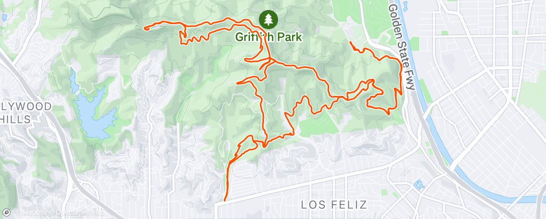 Map of the activity, Morning Run