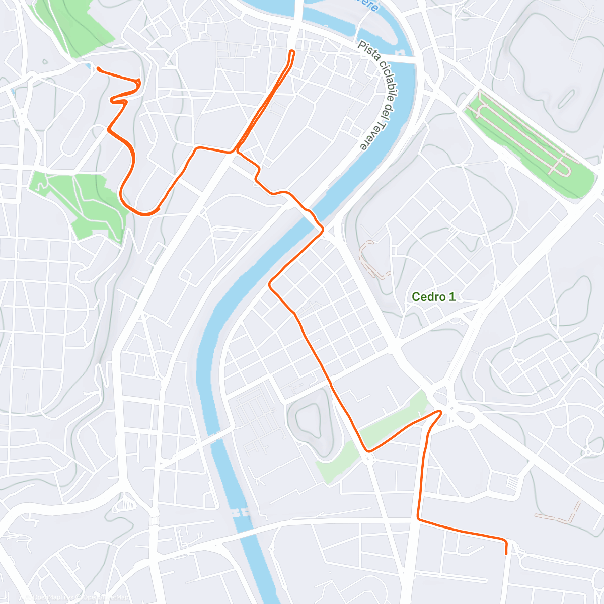 Map of the activity, Afternoon E-Bike Ride