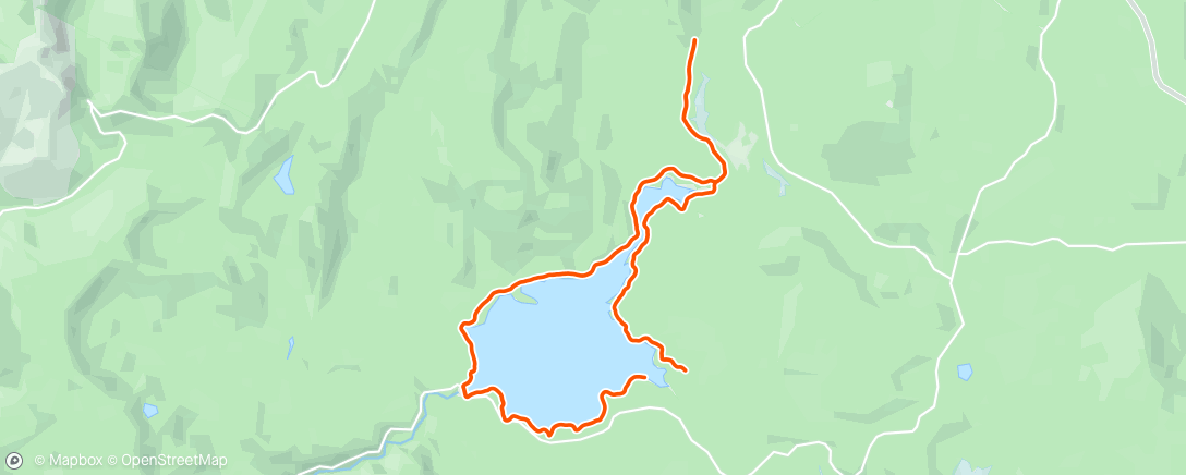 Map of the activity, Timothy Lake Trail Run