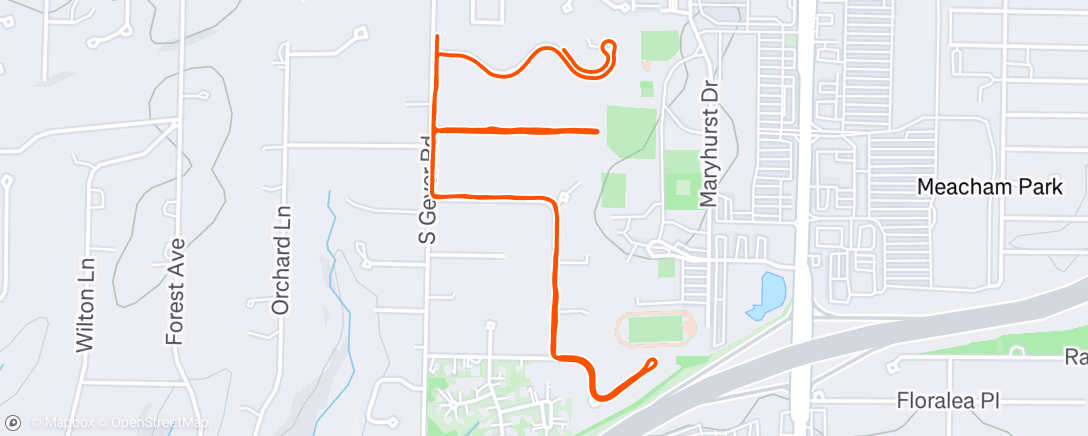 Map of the activity, Lunch Walk
