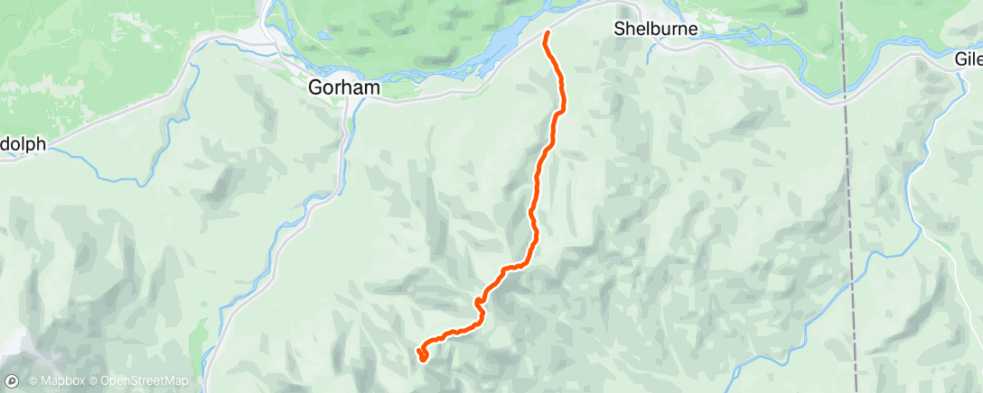 Map of the activity, Imp Shelter - Route 2