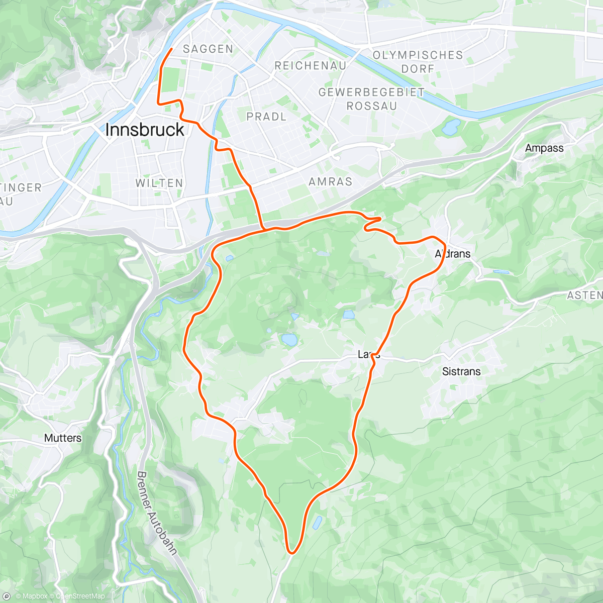 Mapa de la actividad, Zwift - Zwift Academy Tri:  Bike Workout 2 | Aerobic Threshold Development in Innsbruck
