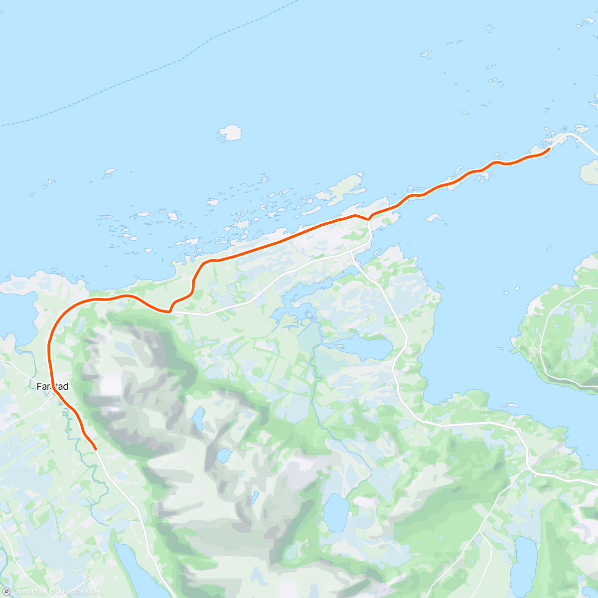 Mapa da atividade, ROUVY - Atlantic Road | Norway